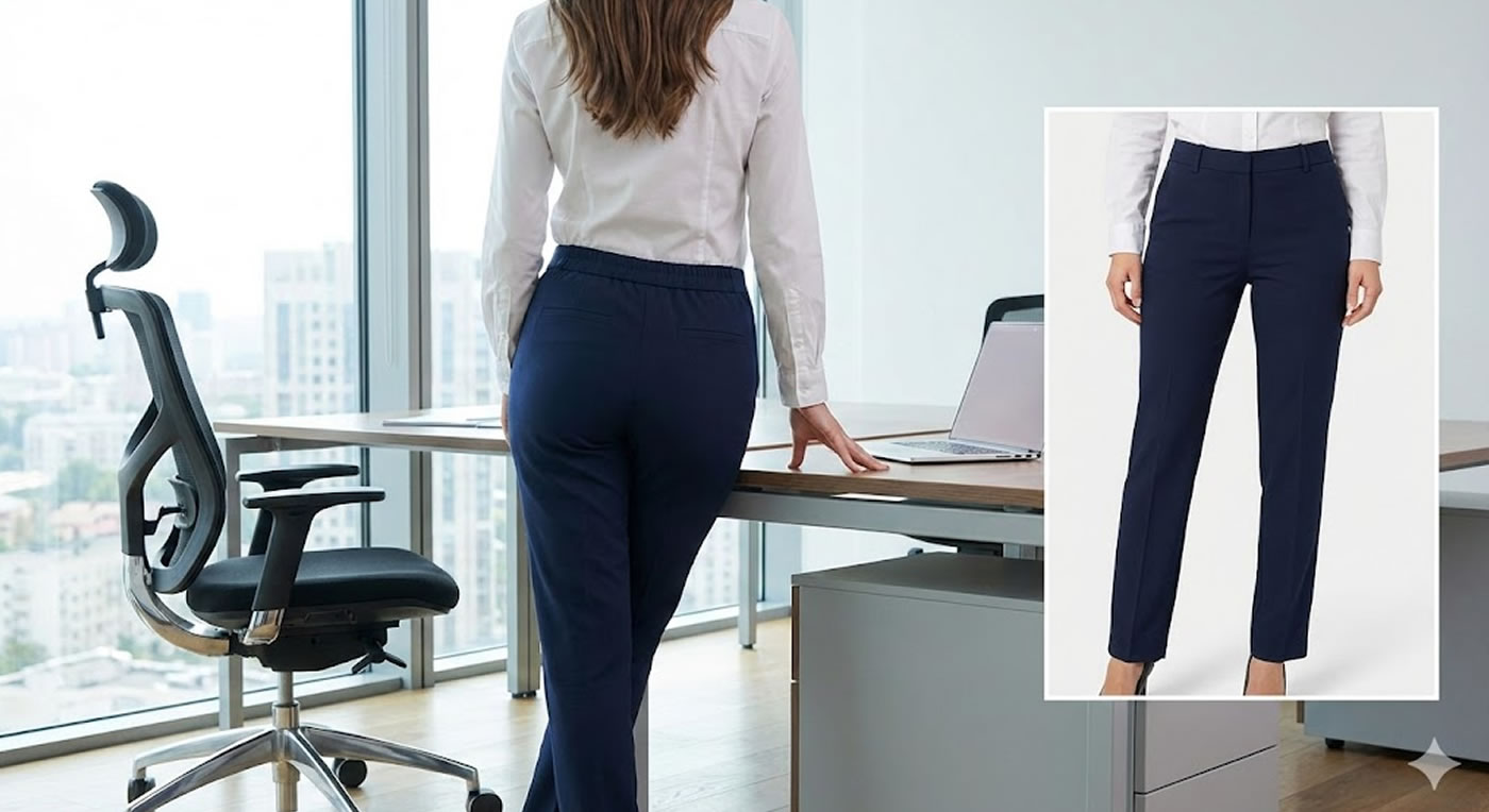 Calça social com elástico nas costas: elegância que se adapta ao corpo